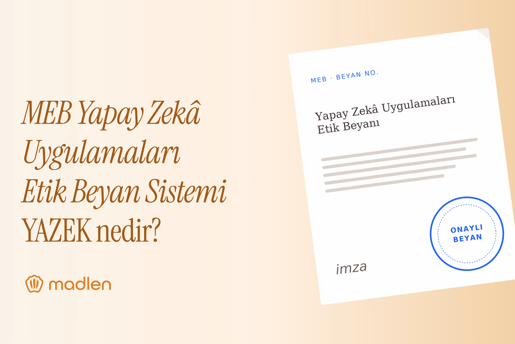 YAZEK Nedir? MEB Yapay Zekâ Uygulamaları Etik Beyan Sistemi'ne Dair Her Şey